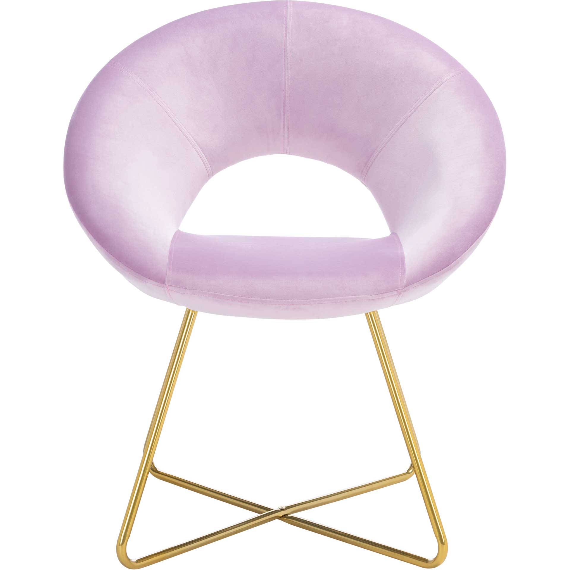 Alban Accent Chair Lilac/Gold