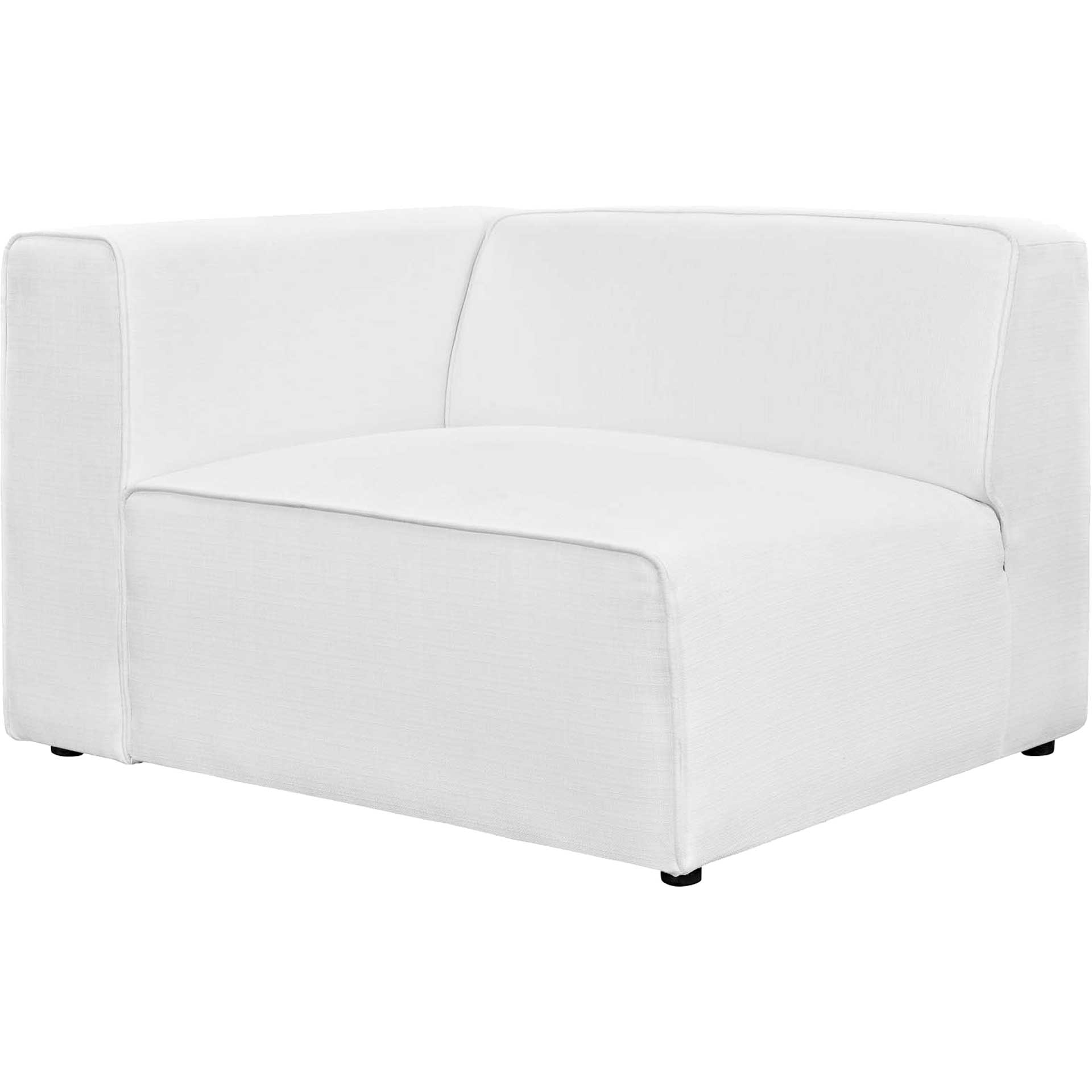 Maisie 5 Piece L-Shaped Sectional Sofa White