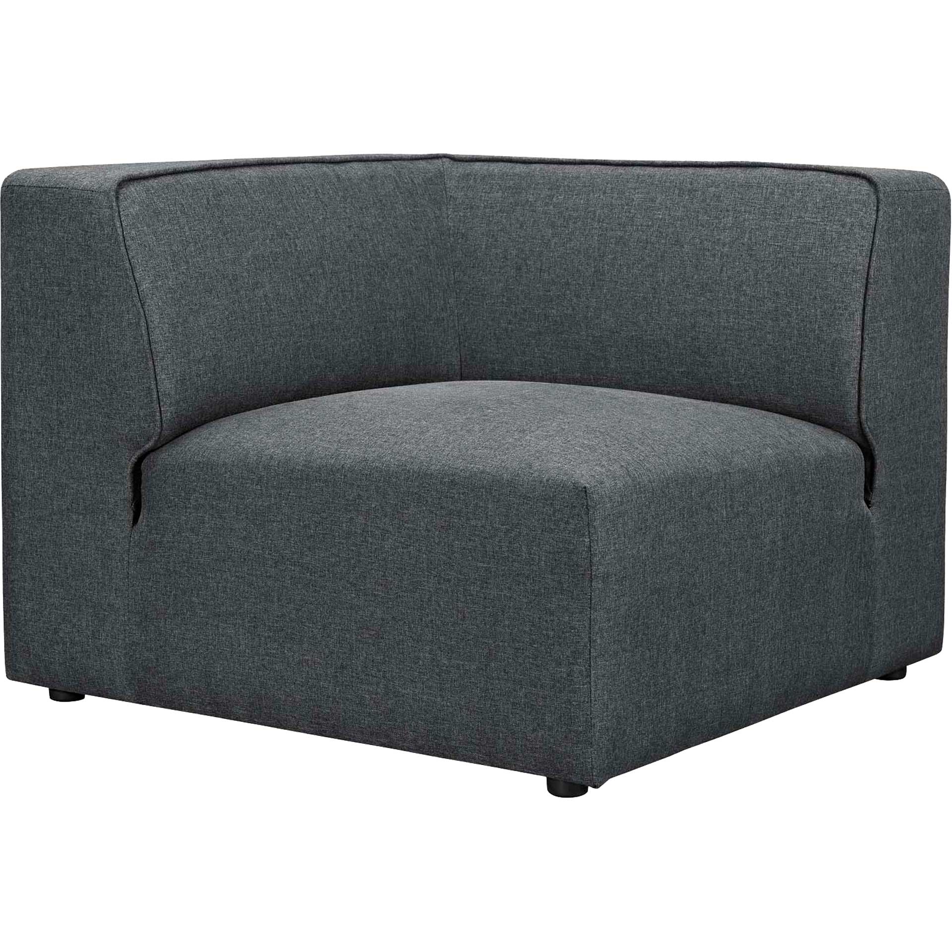 Maisie 7 Piece L-Shaped Armless Sectional Sofa Gray