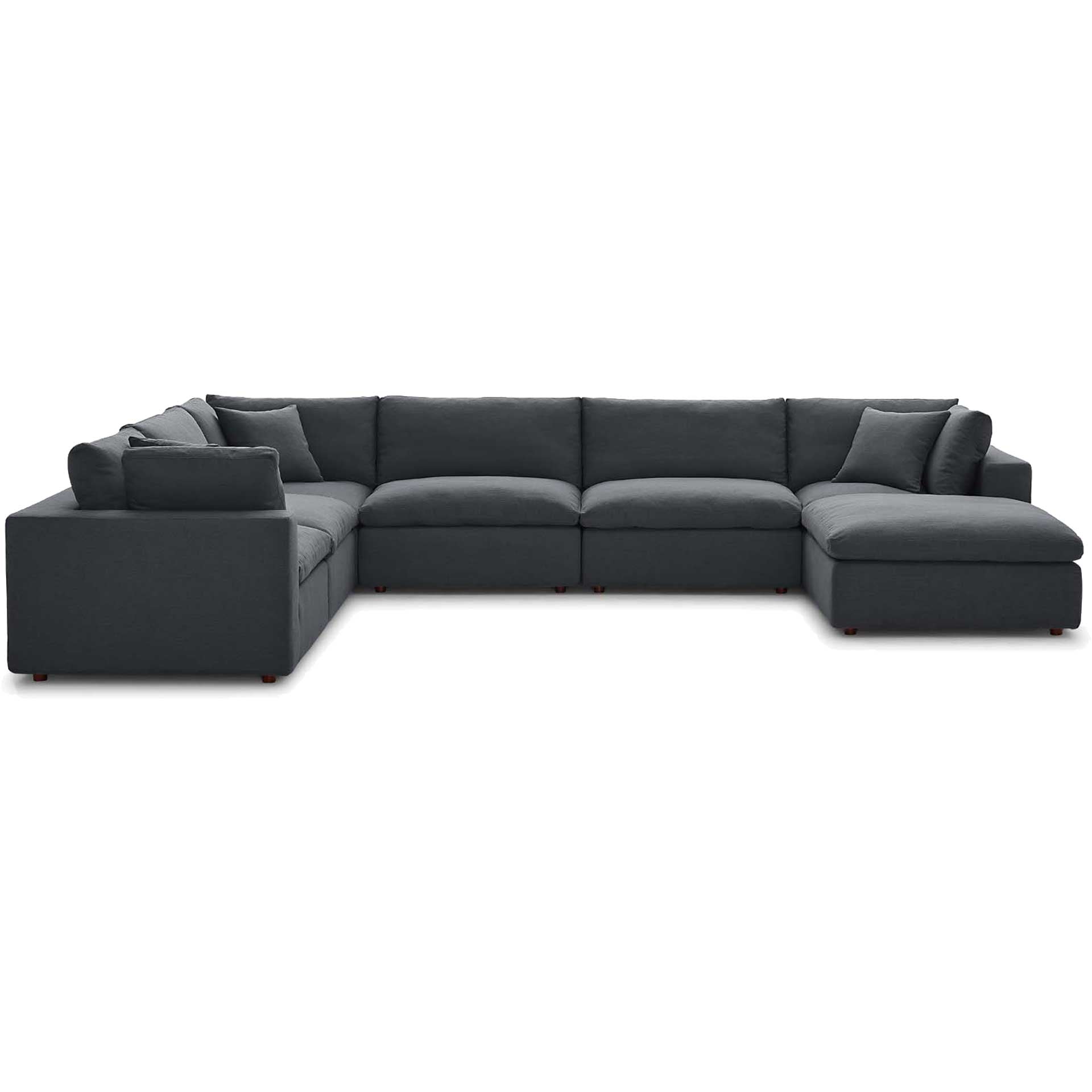 Carmen Complete Sectional Sofa Gray