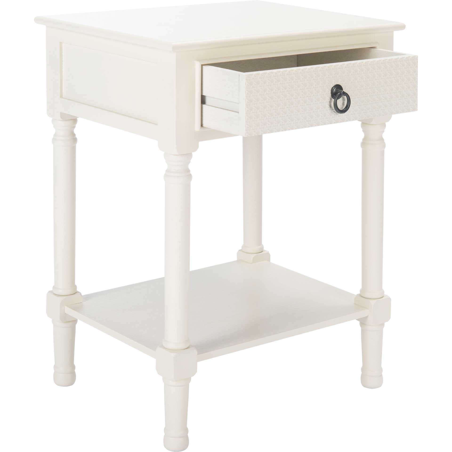 Hale 1 Drawer Accent Table White