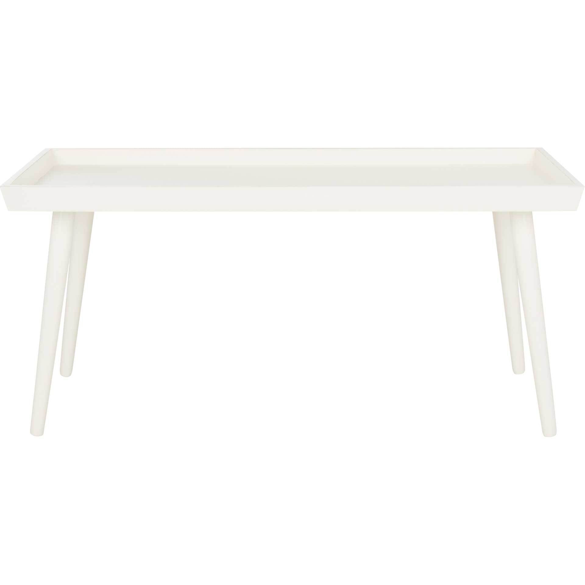 Norah Tray Top Coffee Table Distressed White