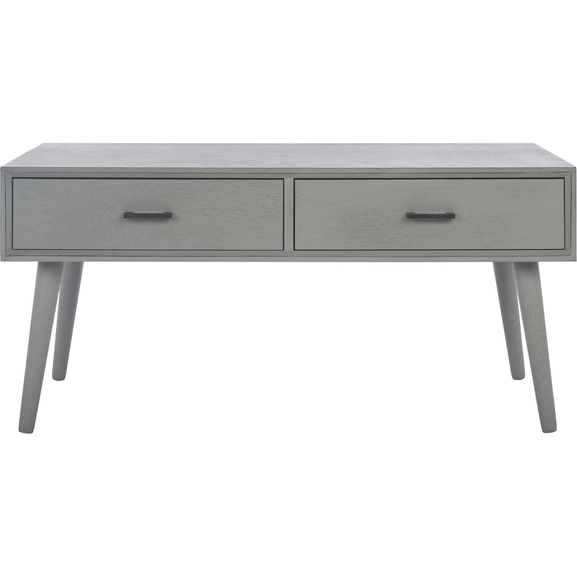 Morris 2 Drawer Coffee Table Distressed Gray