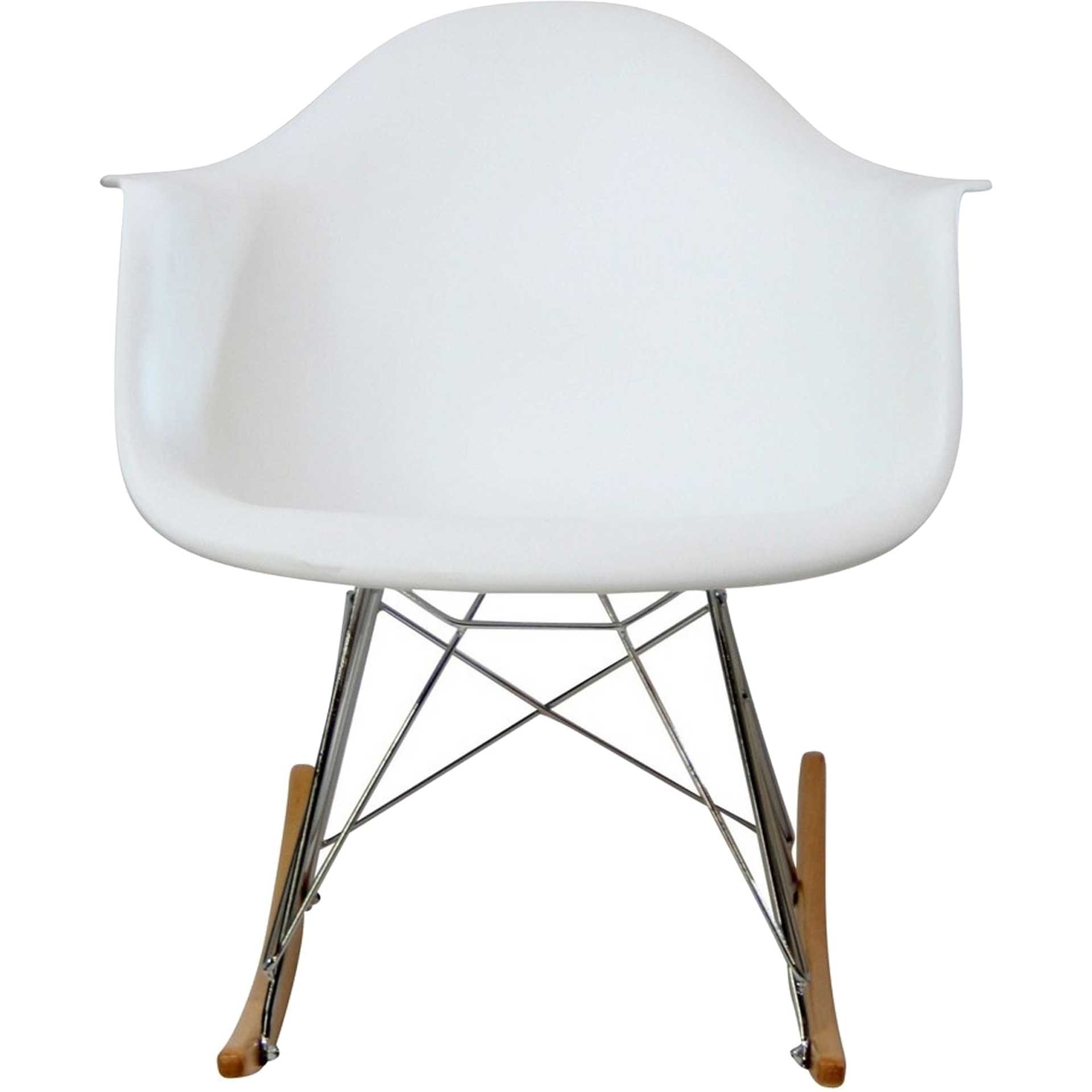 Rocking Lounge Chair White
