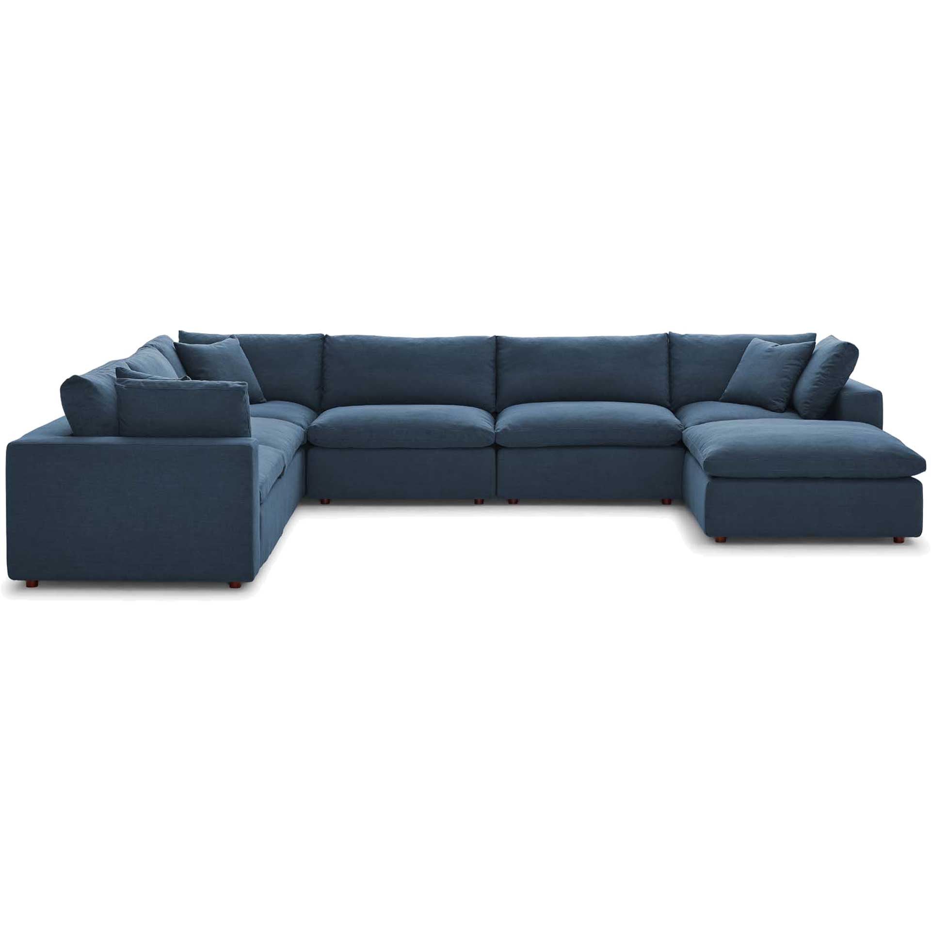 Carmen Complete Sectional Sofa Azure